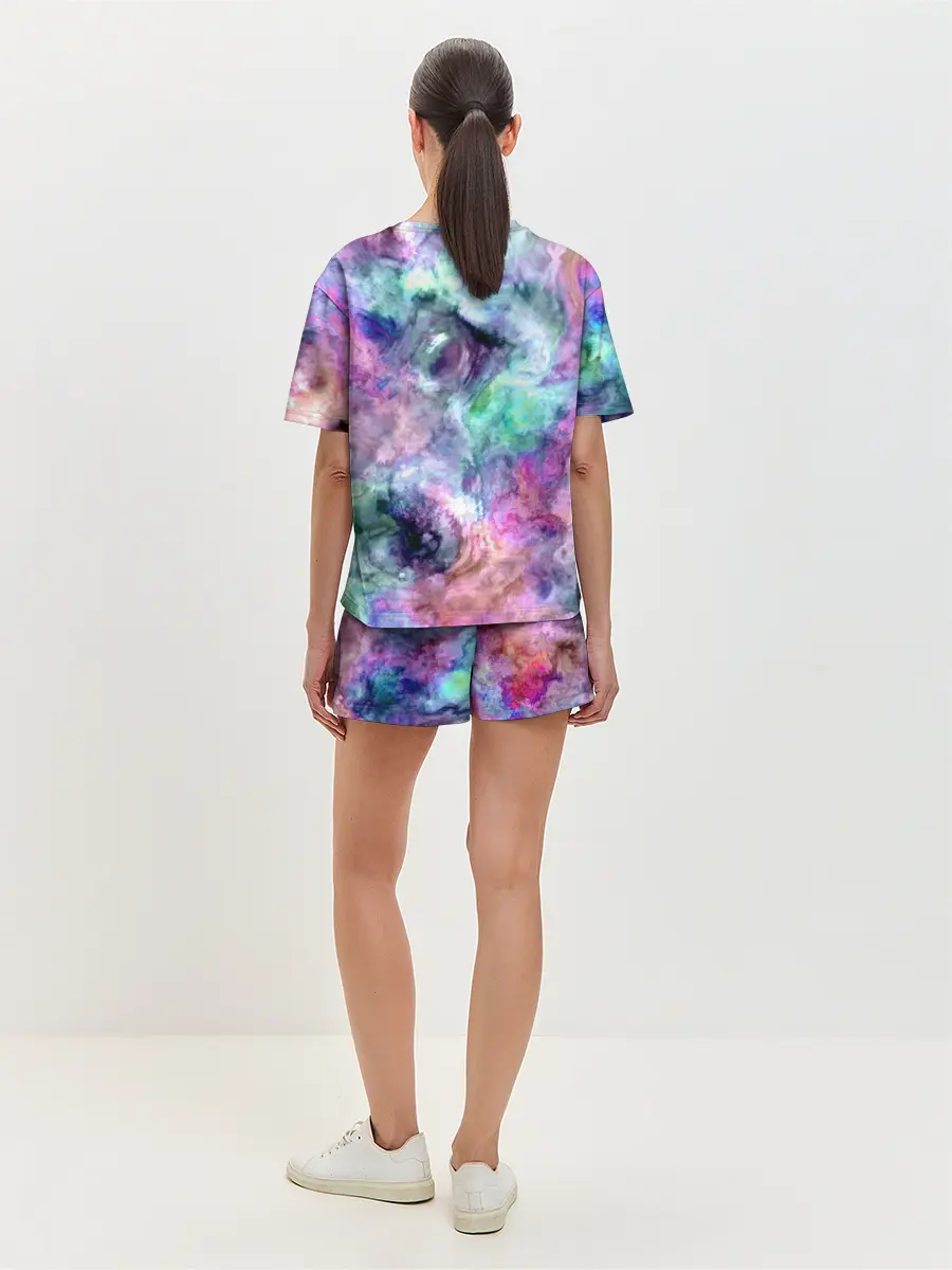 Женская пижама с шортами / Color splashes