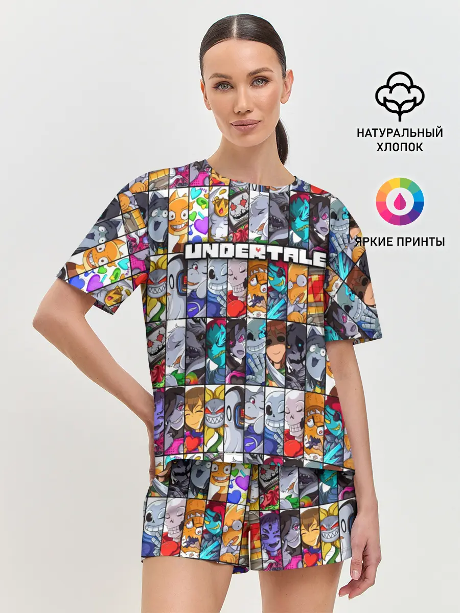 Женская пижама с шортами / UNDERTALE