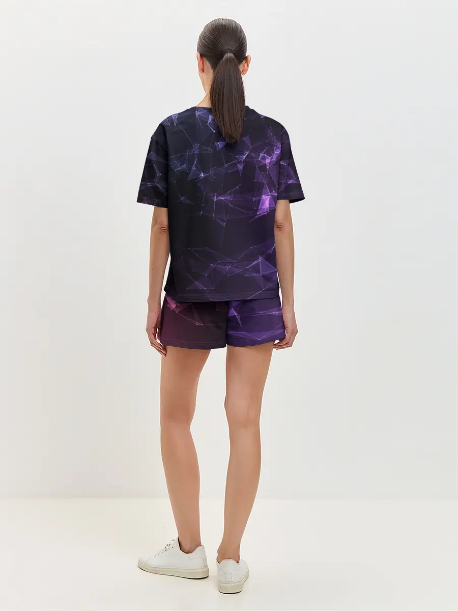 Женская пижама с шортами / Абстракция