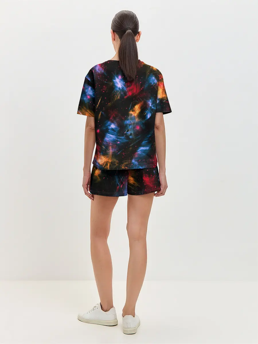 Женская пижама с шортами / КОСМИЧЕСКИЕ ВОЛНЫ