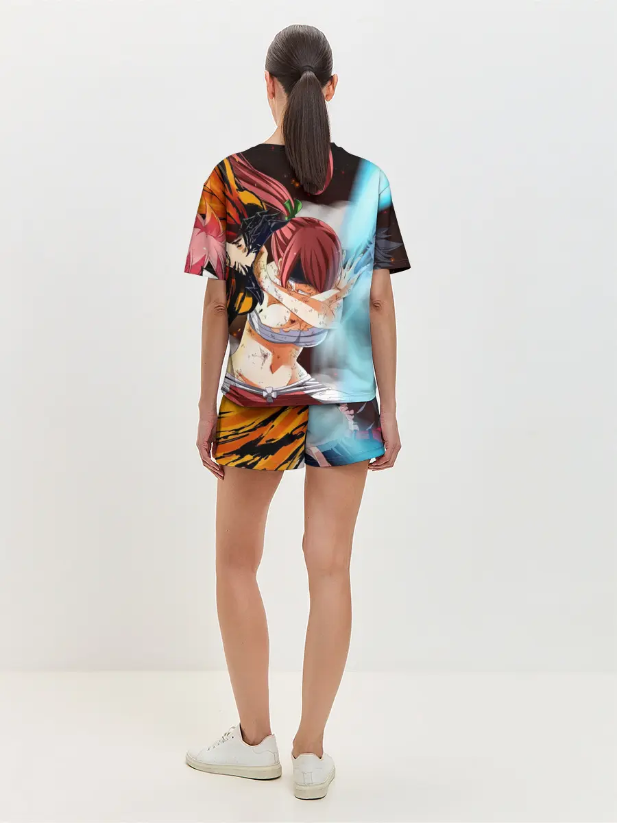 Женская пижама с шортами / Нацу и Грей против Эльзы