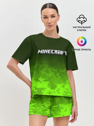 Женская пижама с шортами / MINECRAFT / МАЙНКРАФТ