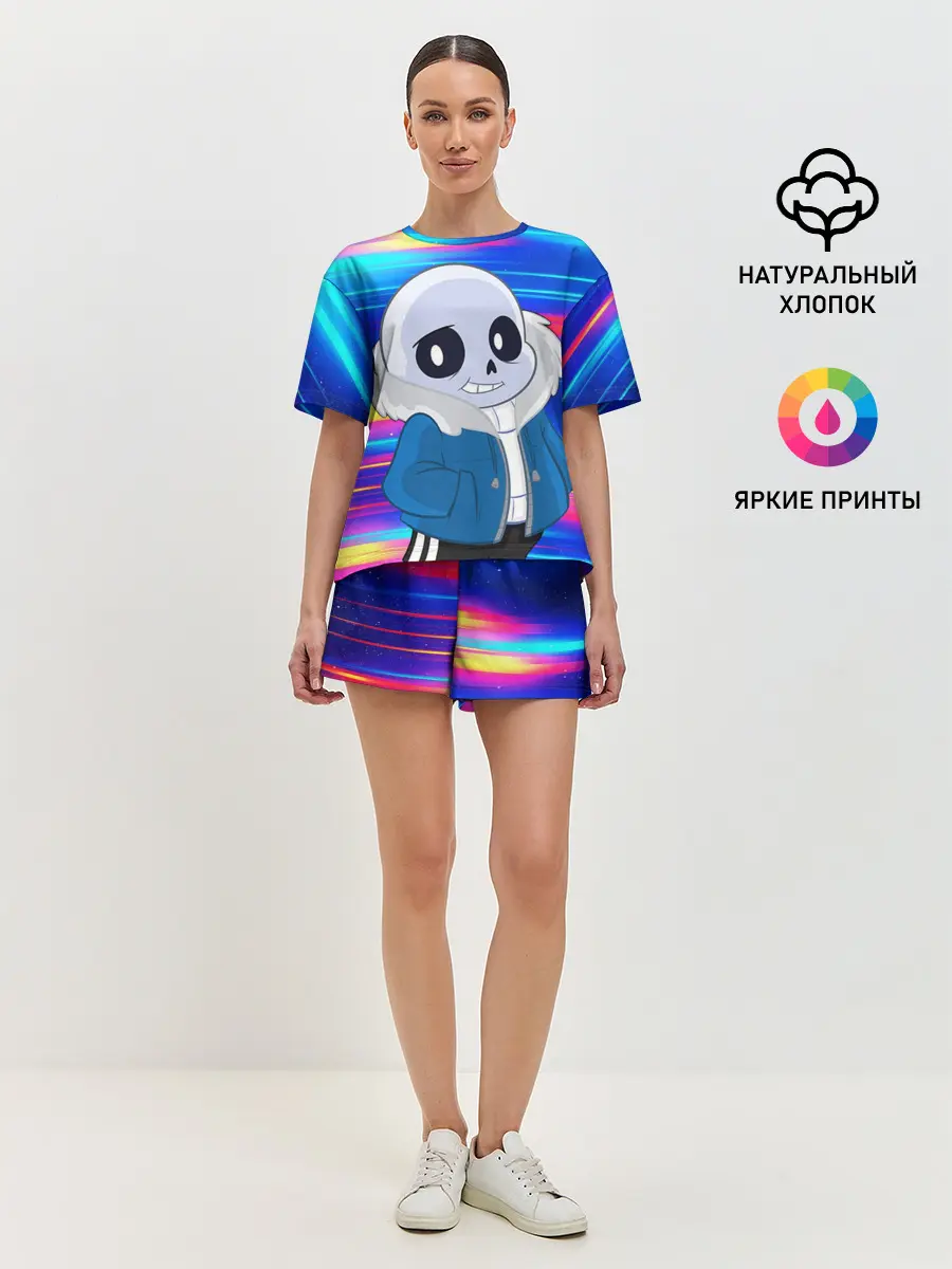 Женская пижама с шортами / Sans undertale | Санс