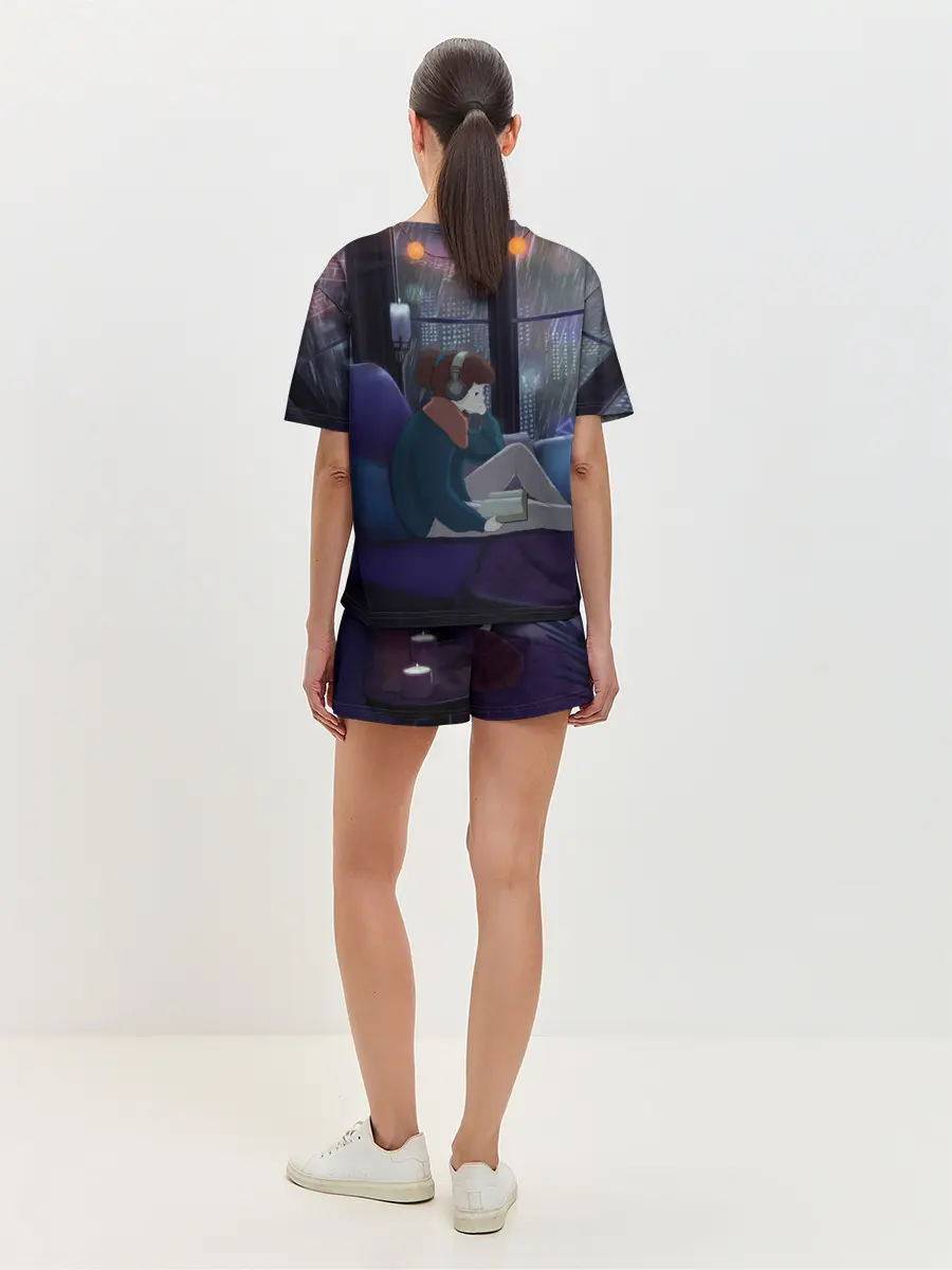 Женская пижама с шортами / СИЖУ ДОМА