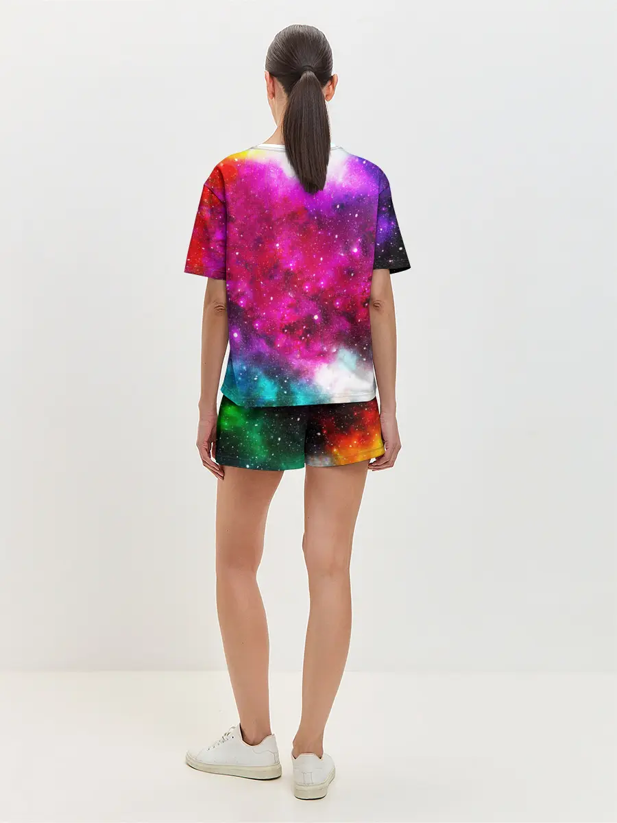 Женская пижама с шортами / Туманность