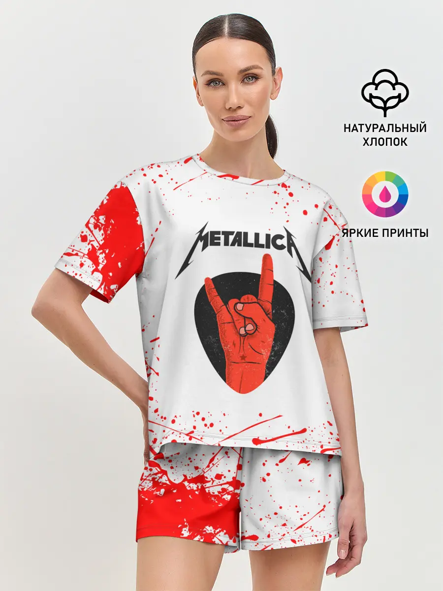 Женская пижама с шортами / METALLICA