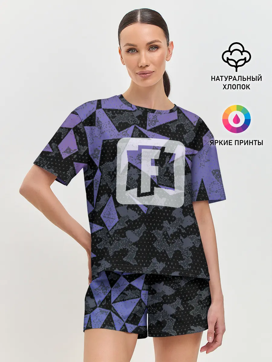 Женская пижама с шортами / Фортнайт