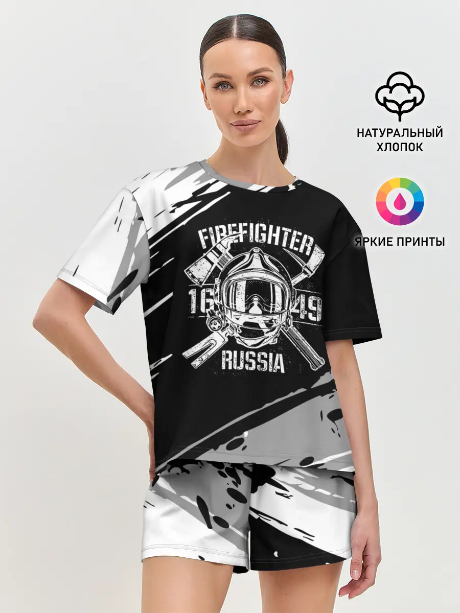 Женская пижама с шортами / FIREFIGHTER 1649 RUSSIA