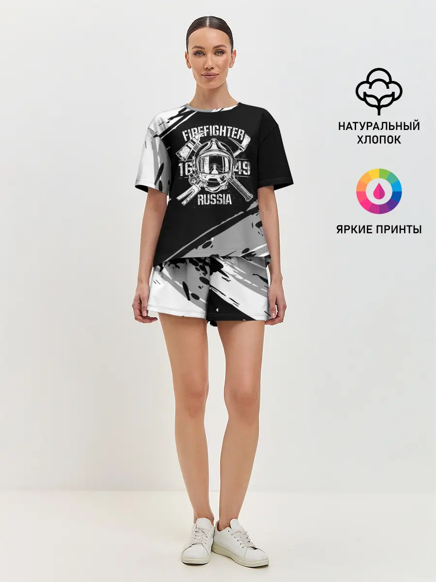 Женская пижама с шортами / FIREFIGHTER 1649 RUSSIA