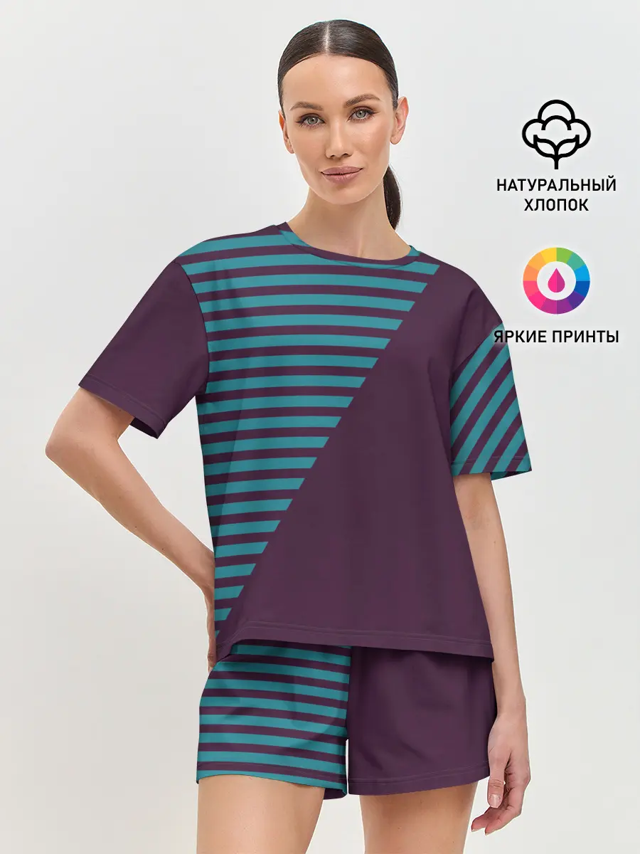 Женская пижама с шортами / texture