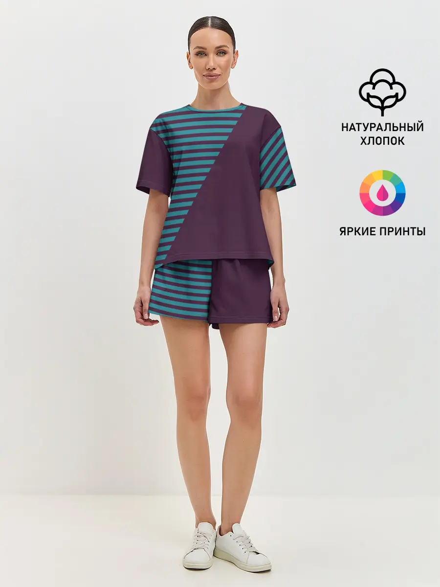 Женская пижама с шортами / texture