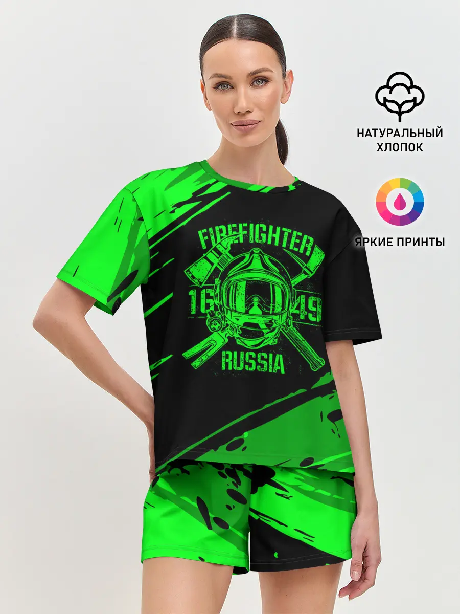 Женская пижама с шортами / FIREFIGHTER 1649 RUSSIA