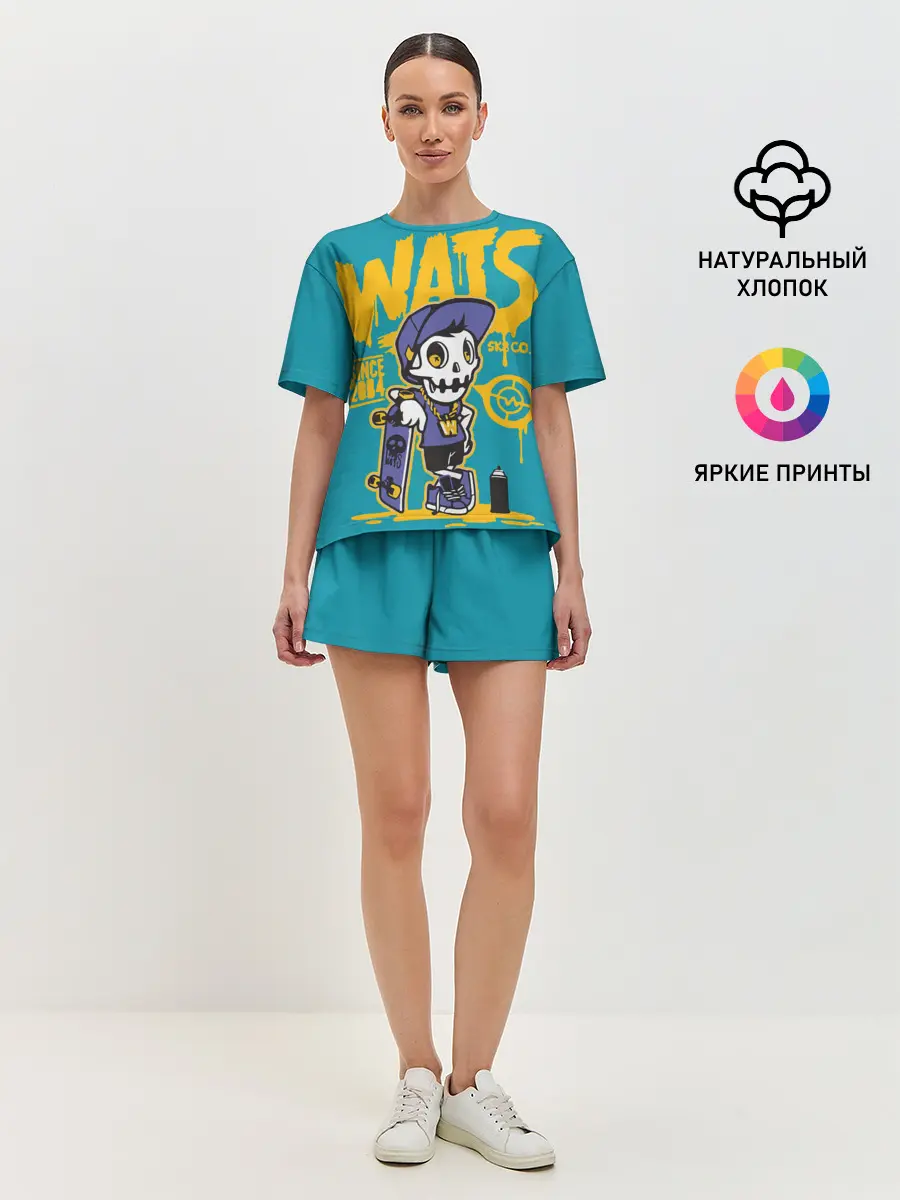 Женская пижама с шортами / Граффити Wats
