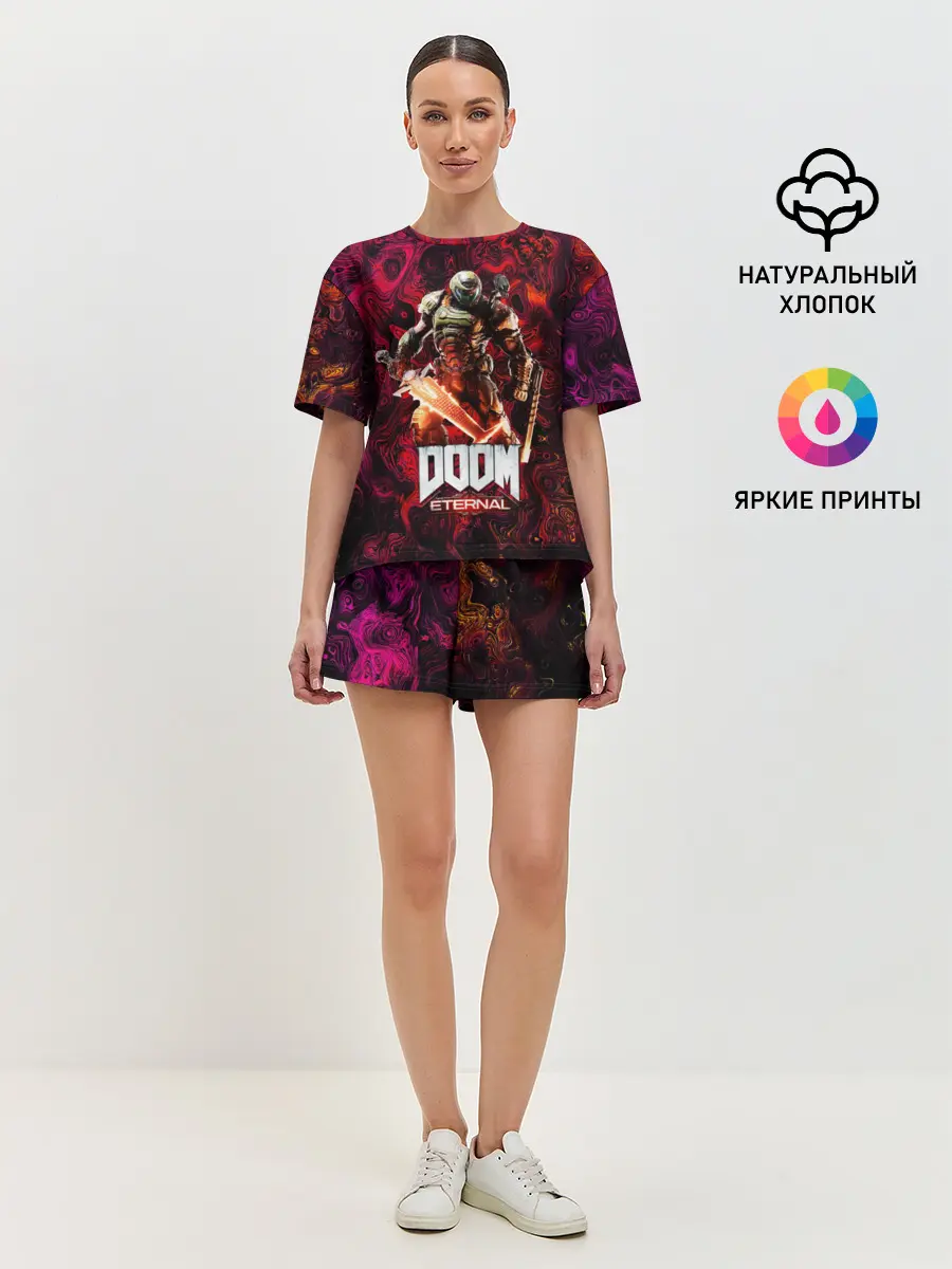 Женская пижама с шортами / Doom Eternal | Дум Этернал