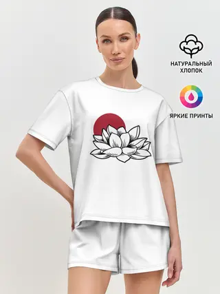 Женская пижама с шортами / КУВШИНКА НИМФЕЯ | WATER LILY