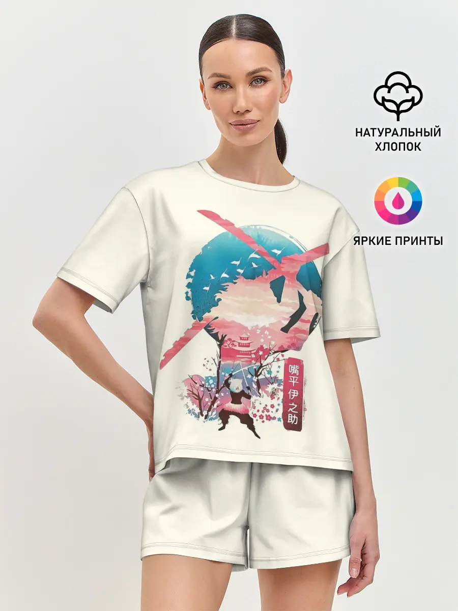 Женская пижама с шортами / Demon Slayer