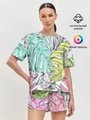 Женская пижама с шортами / ТЕКСТУРА ТРОПИКИ
