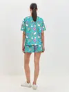 Женская пижама с шортами / Turquoise unicorn
