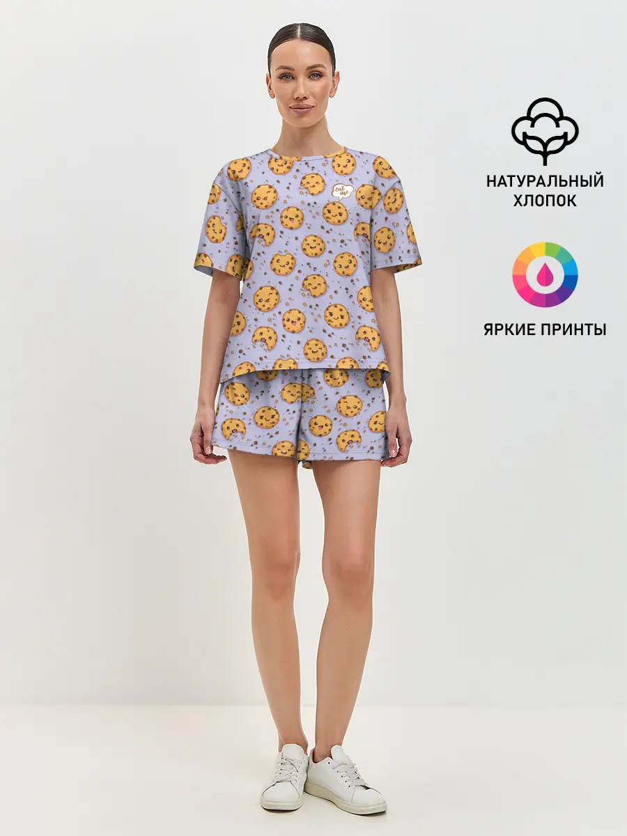 Женская пижама с шортами / Eat me