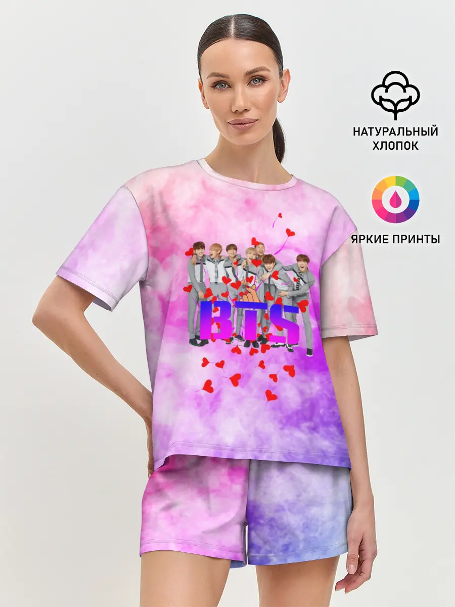 Женская пижама с шортами / БТС | BTS