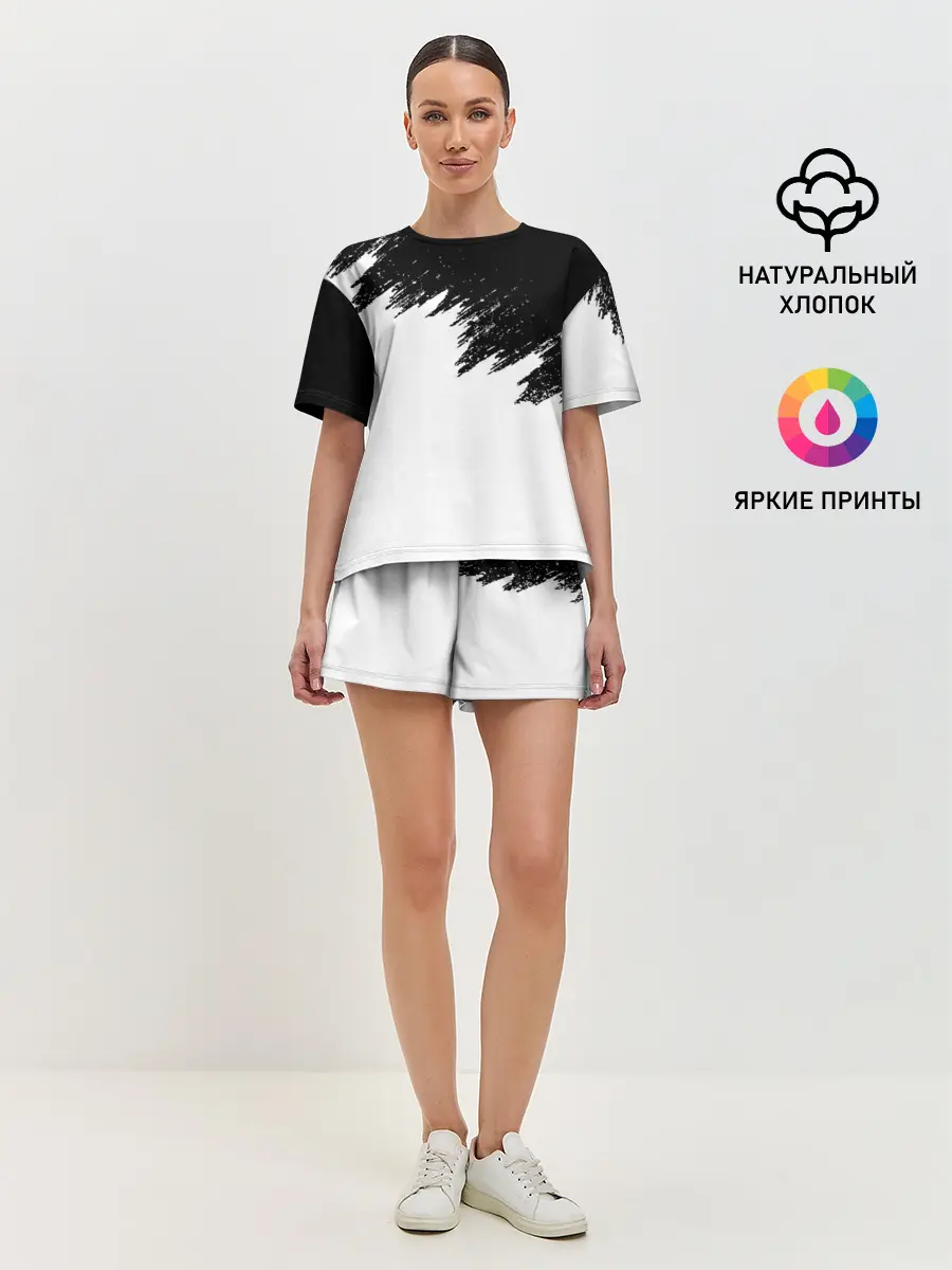 Женская пижама с шортами / КРАСКА И НИЧЕГО ЛИШНЕГО!
