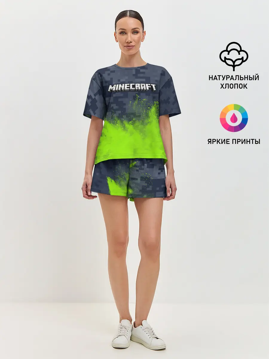Женская пижама с шортами / MINECRAFT / МАЙНКРАФТ