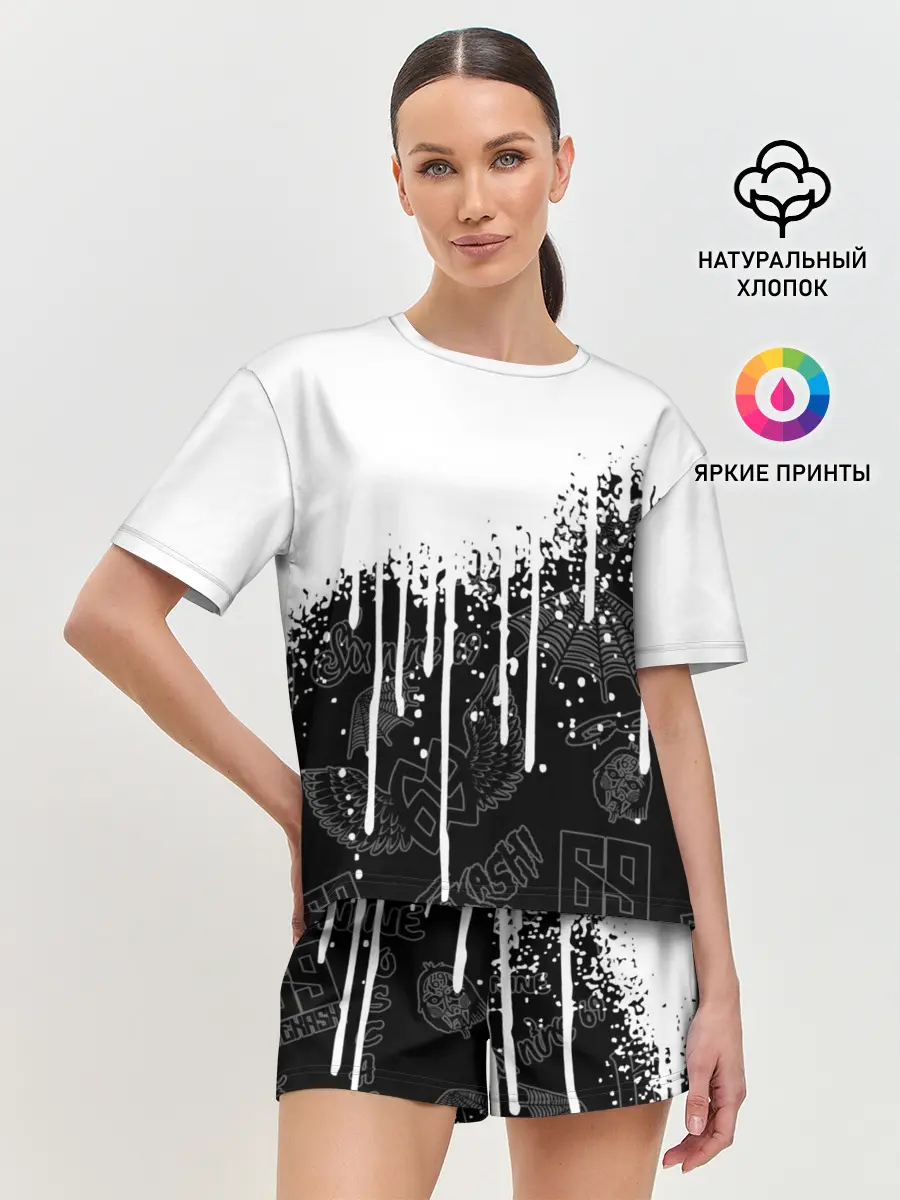 Женская пижама с шортами / 6ix9ine.