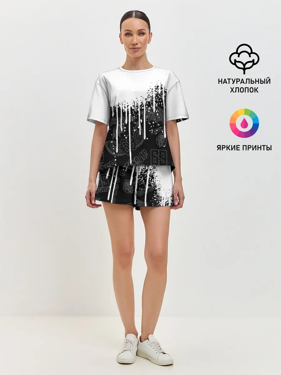 Женская пижама с шортами / 6ix9ine.