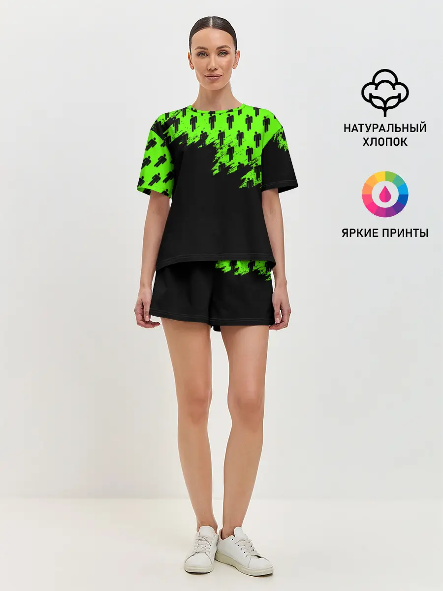 Женская пижама с шортами / BILLIE EILISH / БИЛЛИ АЙЛИШ