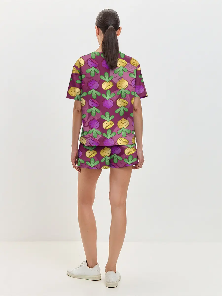 Женская пижама с шортами / Репа и Свекла