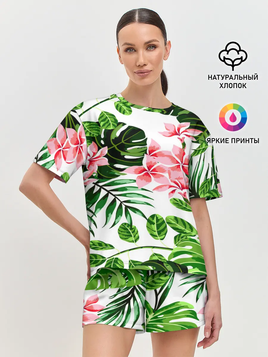 Женская пижама с шортами / ЛЕТО ТЕКСТУРА