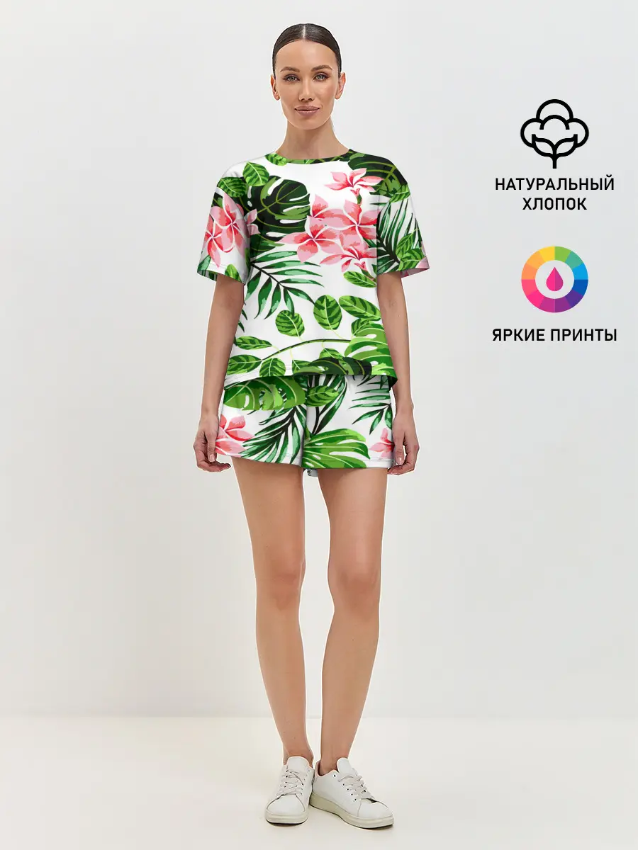 Женская пижама с шортами / ЛЕТО ТЕКСТУРА