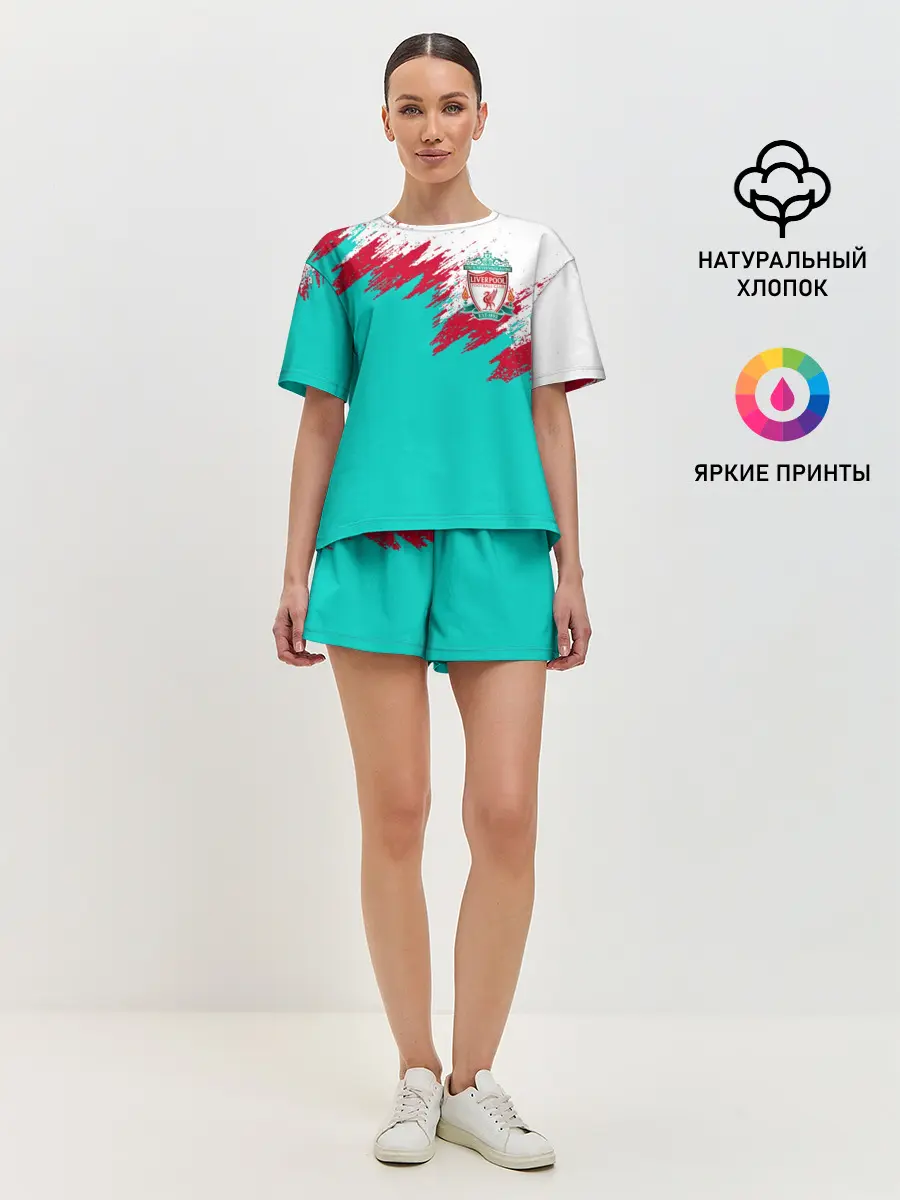 Женская пижама с шортами / LIVERPOOL | ЛИВЕРПУЛЬ