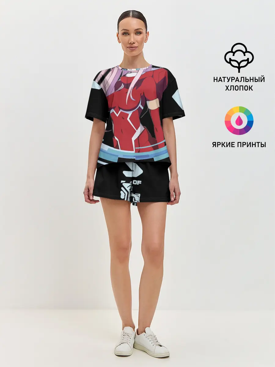 Женская пижама с шортами / Милый во франксе