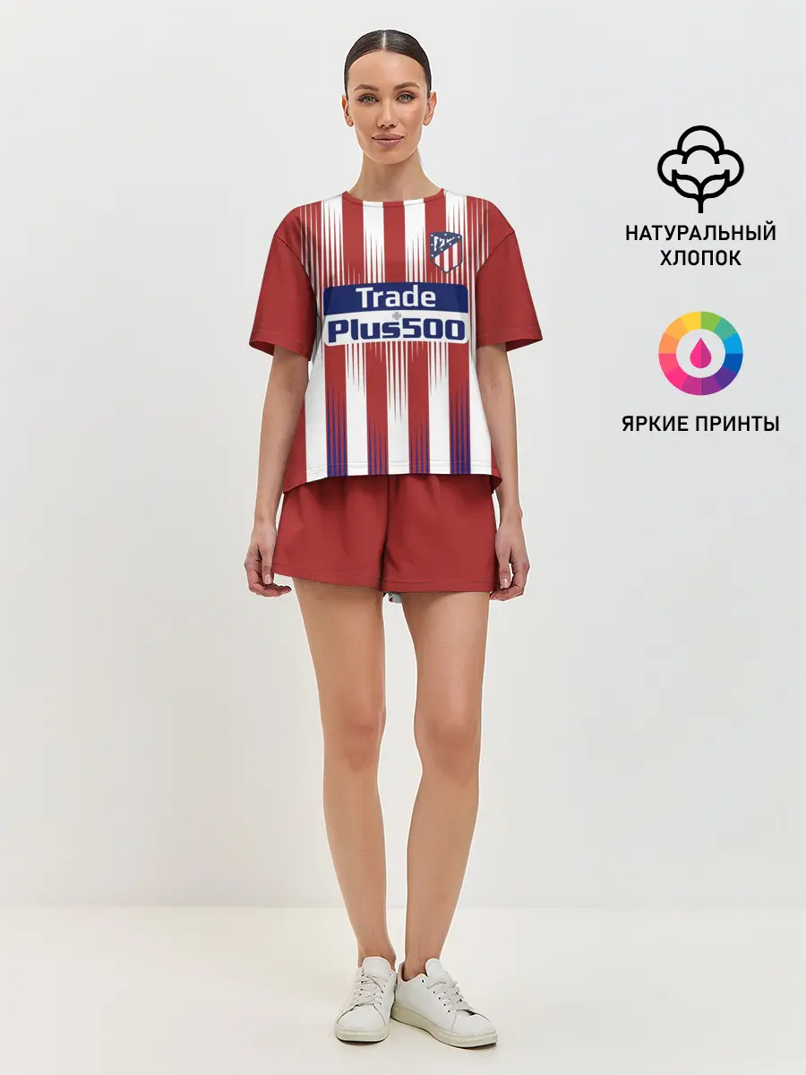 Женская пижама с шортами / Форма Атлетико Мадрид