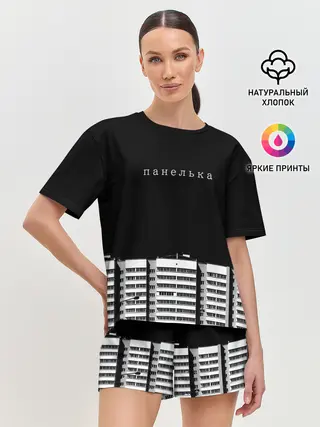 Женская пижама с шортами / Панелька