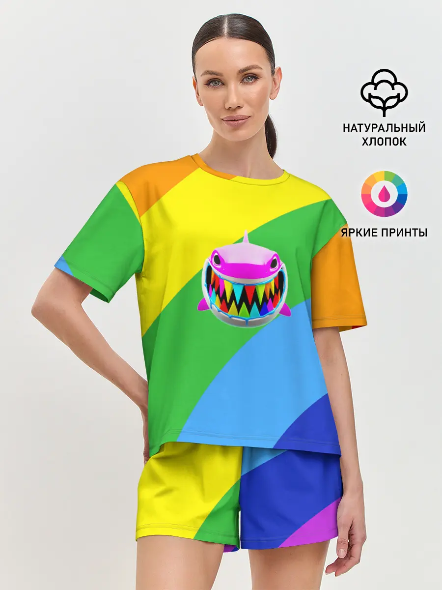 Женская пижама с шортами / 6ix9ine