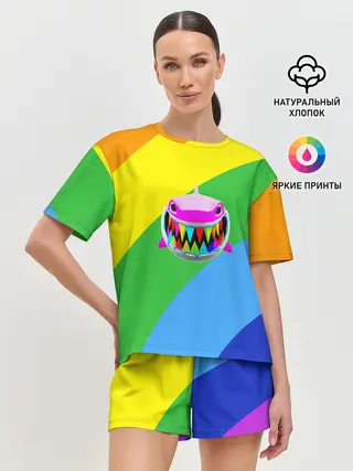 Женская пижама с шортами / 6ix9ine