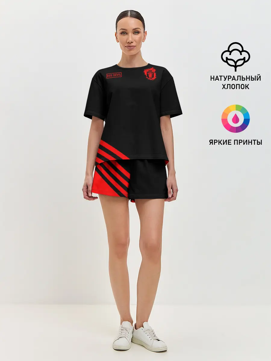 Женская пижама с шортами / Манчестер Юнайтед Red Devil