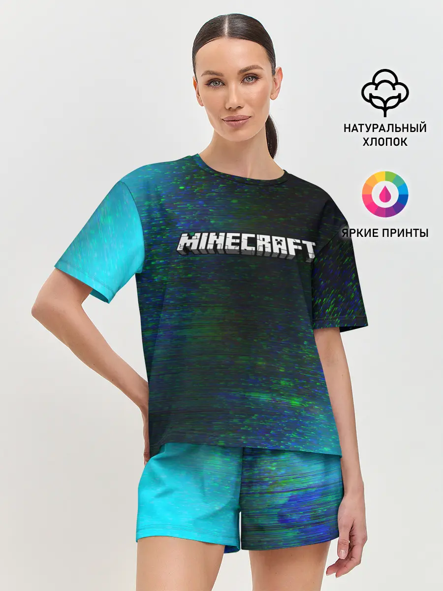 Женская пижама с шортами / MINECRAFT / МАЙНКРАФТ