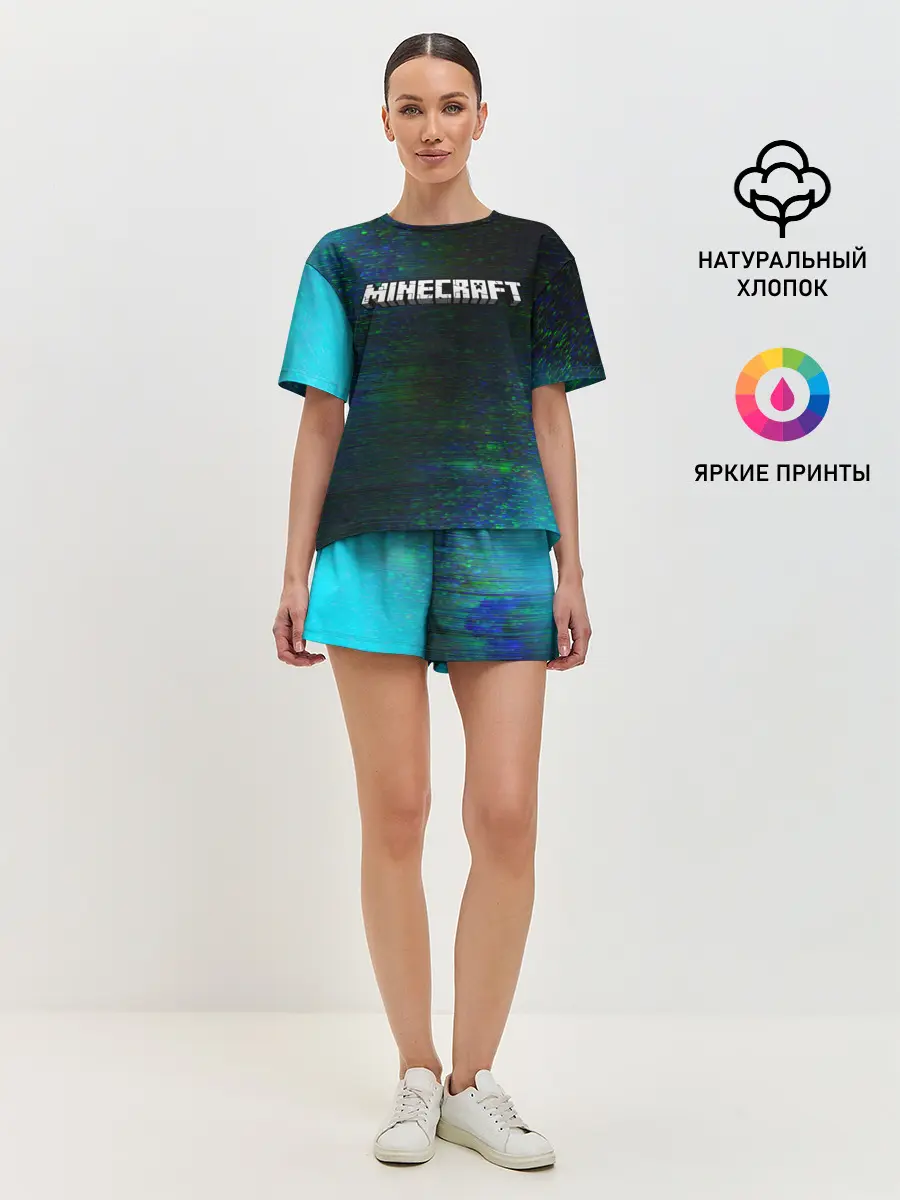 Женская пижама с шортами / MINECRAFT / МАЙНКРАФТ