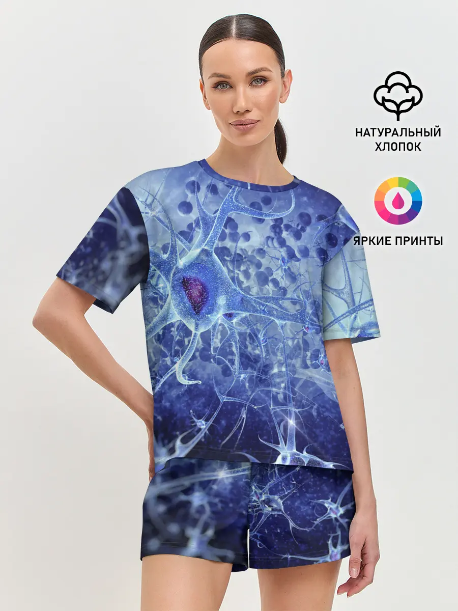 Женская пижама с шортами / ВИРУС