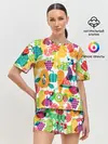 Женская пижама с шортами / овощи