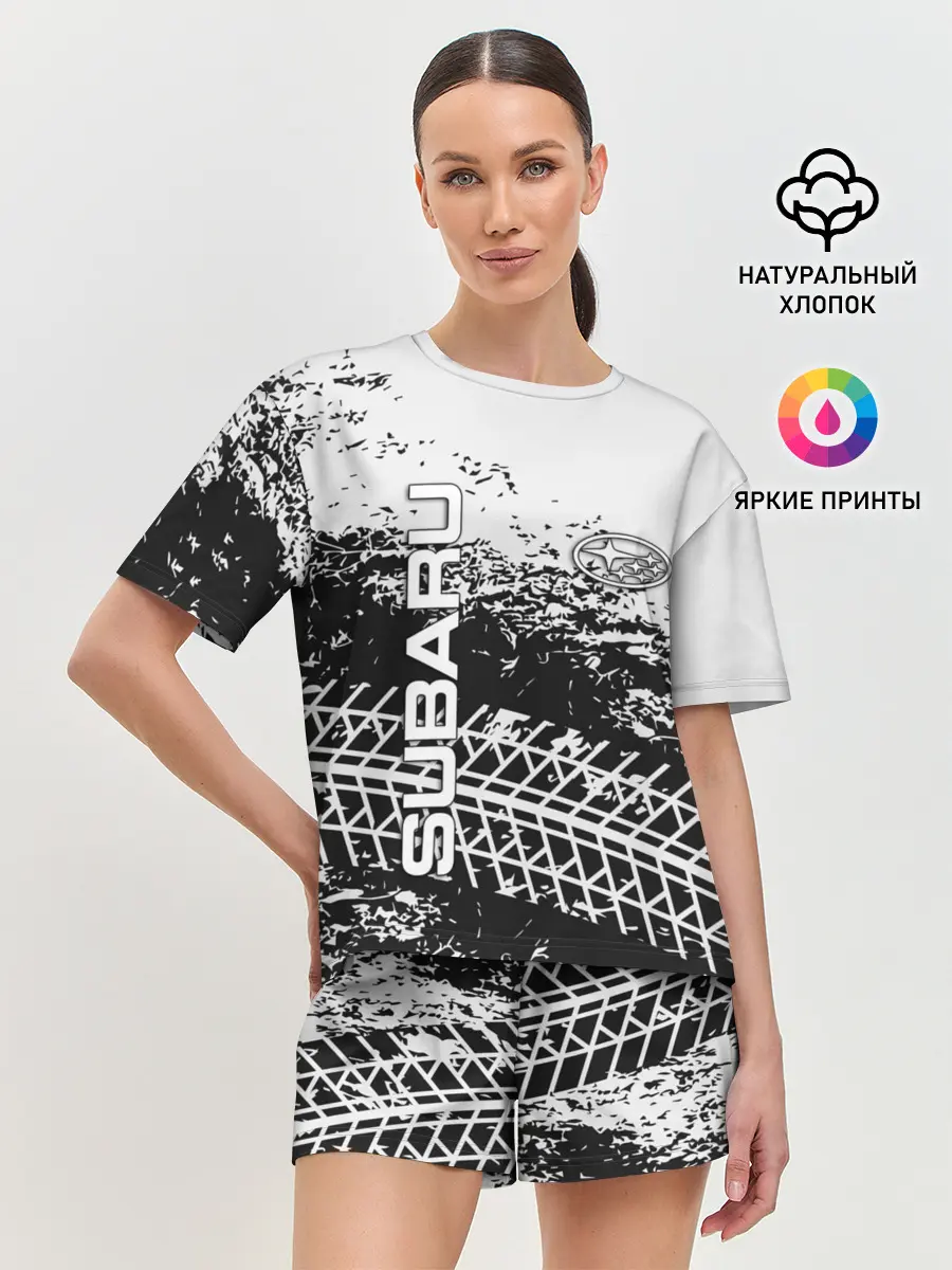 Женская пижама с шортами / SUBARU