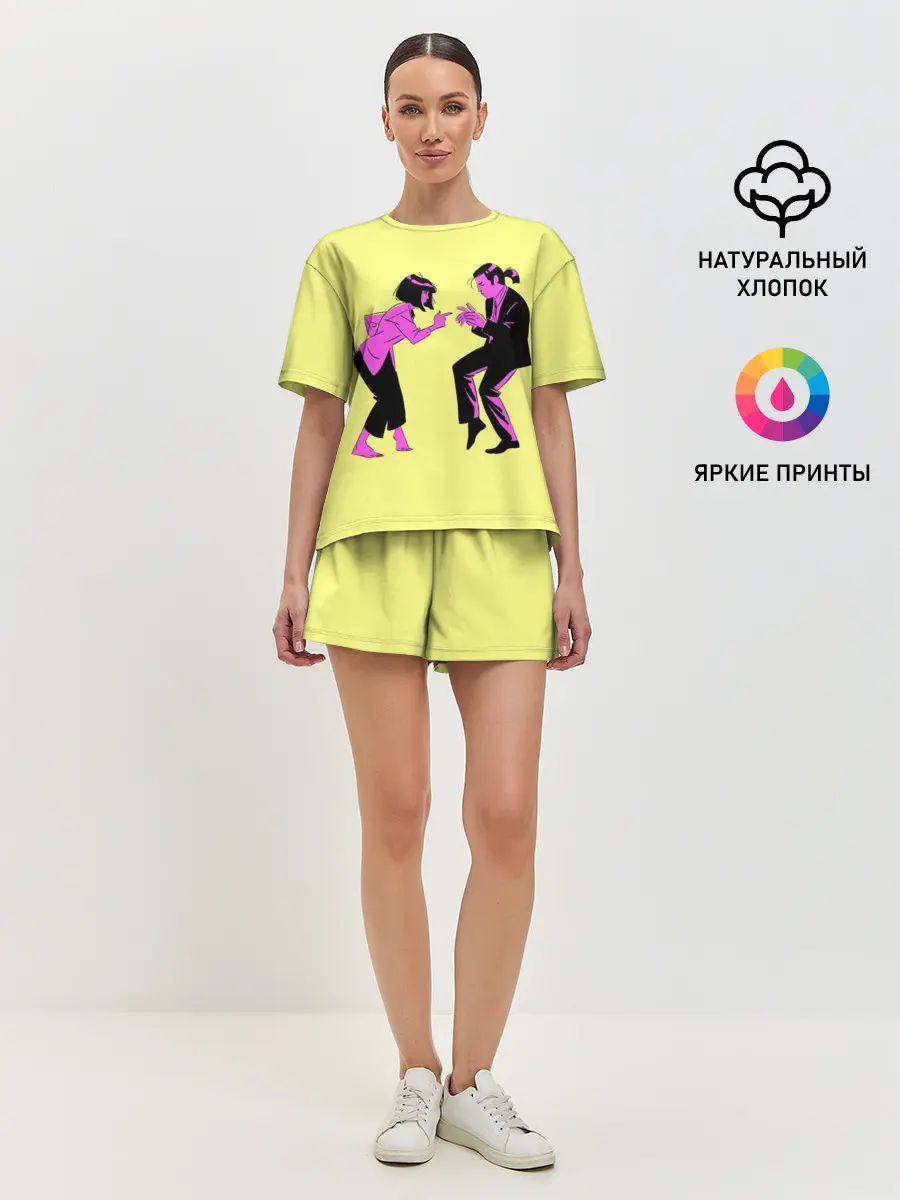 Женская пижама с шортами / Криминальное чтиво