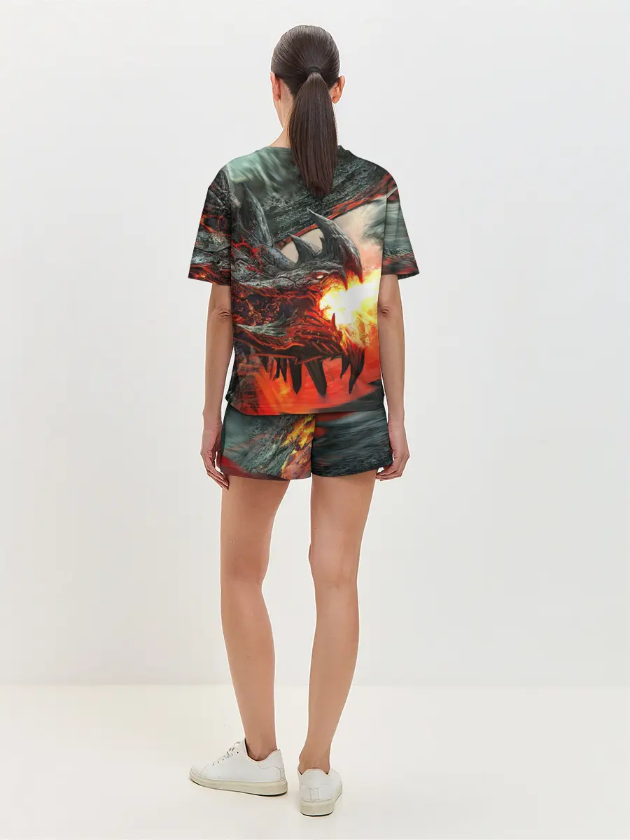 Женская пижама с шортами / Дракон | Dragon