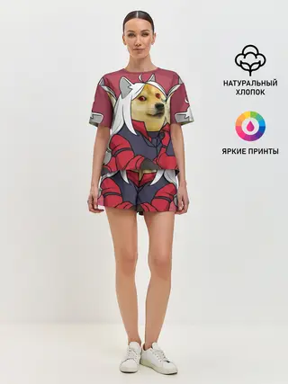 Женская пижама с шортами / ХЕЛЛТЕЙКЕР ДОГГО