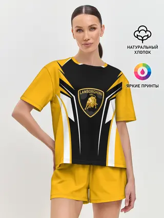 Женская пижама с шортами / Ламборгини Форма