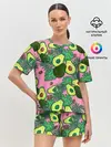 Женская пижама с шортами / avocado