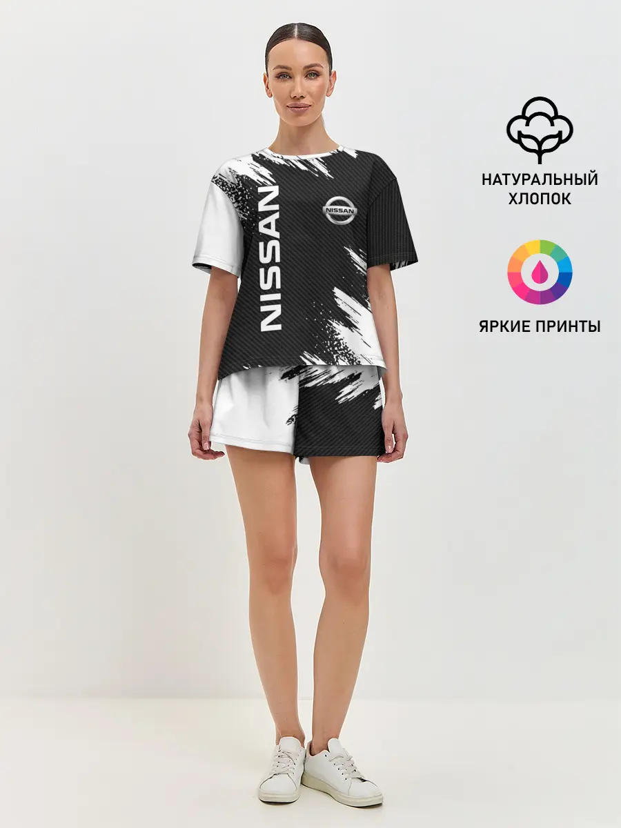 Женская пижама с шортами / NISSAN